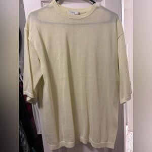 Tibi Crispy Sweater Oversized Easy T-Shirt
